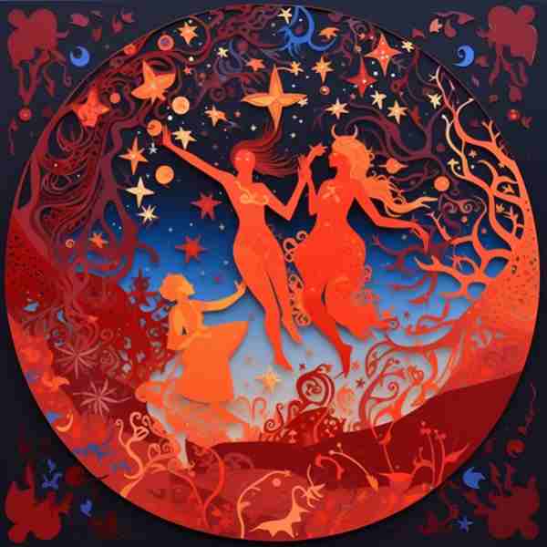 Eros Sextile Natal Vesta